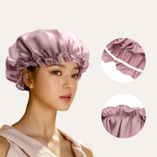 Unique Bargains Sleep Caps with Adjustable Elastic Bands 1 Pc image {3}