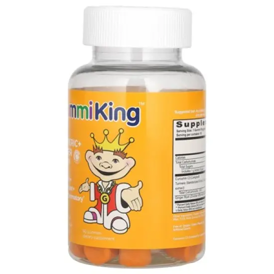 GummiKing Turmeric + Ginger For Kids, Mango, 60 Gummies image {2}