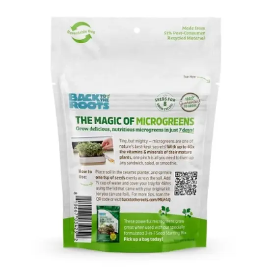 Back to the Roots Organic Microgreen Seeds Refill Value Pack image {1}