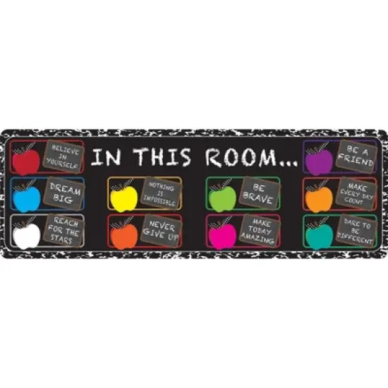 Ashley Productions&reg; The Original Fun Mat&trade;, Mat Runner, 15.5" x 47", In this Room Positive Sayings image {1}
