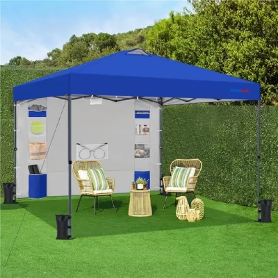 Yaheetech 8x8 Ft Pop-up Canopy with 9 Storage Pockets and Sandbags image {1}