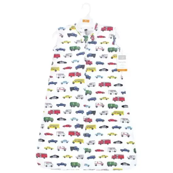 Hudson Baby Cotton Sleeveless Wearable Sleeping Bag, Sack, Blanket, Going Places image {1}