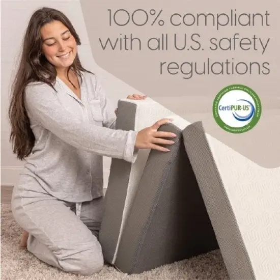 Milliard 6 Inch Tri-fold Memory Foam Mattress image {6}