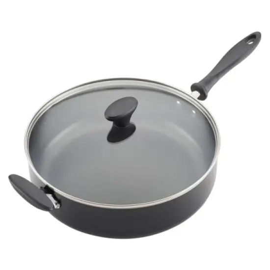 Farberware Reliance 6qt Covered Saute Pan with Helper Handle Black image {6}