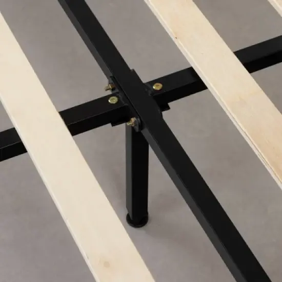 Dylane Upholstered Platform Bed and Headboard Pale Soft - South Shore image {3}