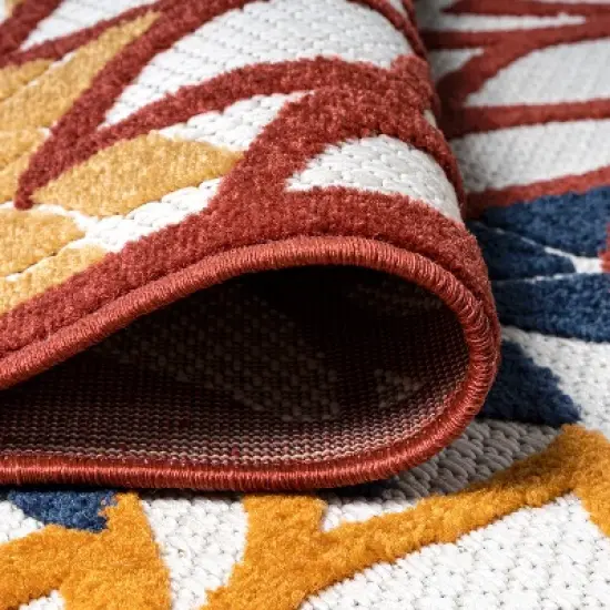 Minori Floral Indoor/Outdoor Runner Rug - JONATHAN Y image {8}