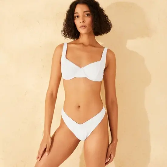 Women's Extra High Leg Eyelet Low-Rise Extra Cheeky Bikini Bottom - Wild Fable&trade; image {2}