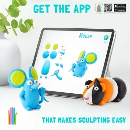 HEY CLAY Fluffy Pets: Non-Toxic Modeling Dough for Kids, Includes Sculpting Tools & Instructions, Ages 3+ image {2}