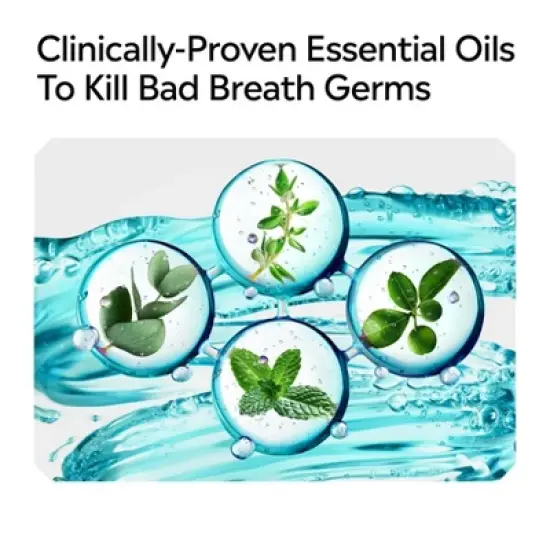 Listerine Coolmint Zero Alcohol Mouthwash, Trial size - Trial Size - 3.2oz image {9}