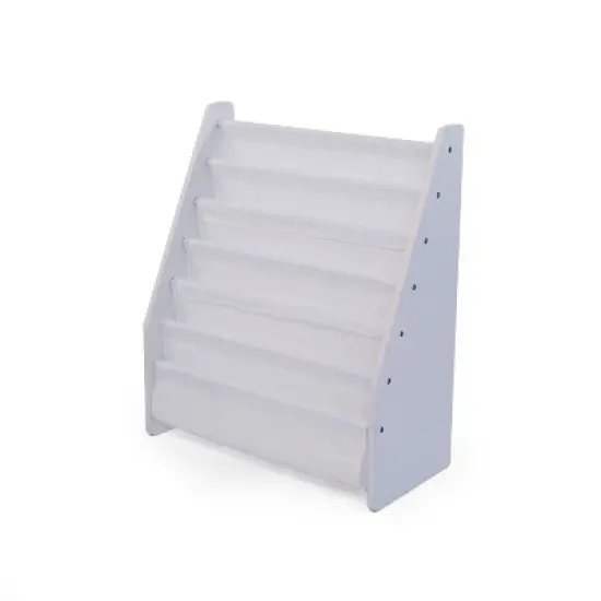 Kids' Cambridge Supersized Bookshelf 6 Tier Book Rack Organizer White - Humble Crew image {1}