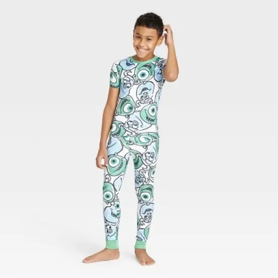 Boys' Disney Monster's Inc. 2pc Sleep Pajama Set - Green image {3}