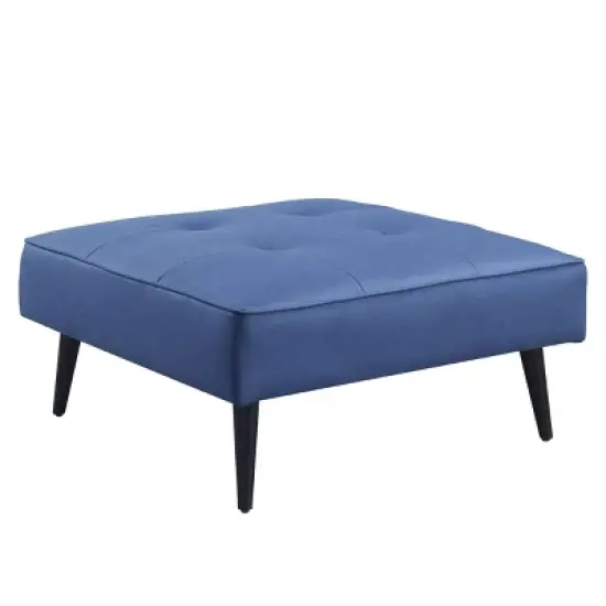 81" Nafisa Sofa Blue Fabric - Acme Furniture: Upholstered, Wood Frame, Removable Cushions, Seats 4 image {1}