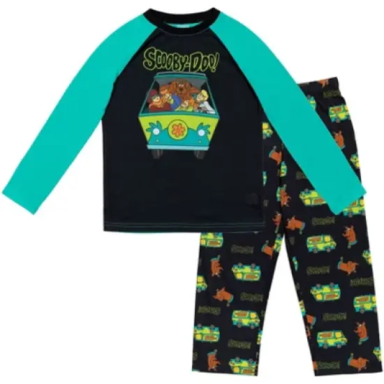 Scooby-Doo Scooby Doo Pullover Pajama Shirt and Pants Sleep Set Little Kid to Big Kid image {9}