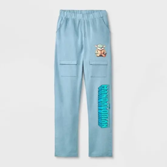 Boys' Star Wars: The Mandalorian Adaptive Jogger Pants - Teal Blue image {4}