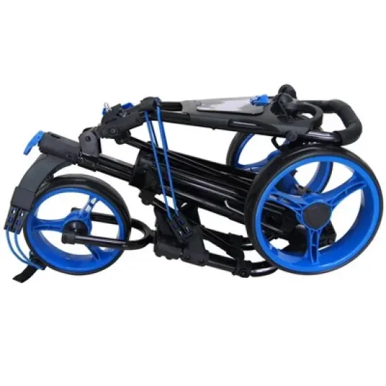 QWIK-FOLD 3 Wheel Push Pull Golf Cart - Foot Brake - ONE Second to Open & Close image {2}