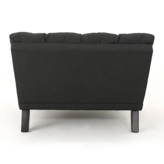 Kaniel Traditional Tufted Fabric Double Chaise - Christopher Knight Home image {3}
