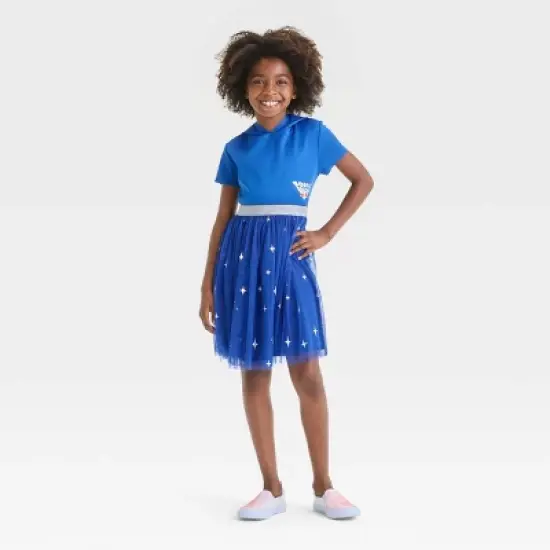 Girls' Sonic the Hedgehog Halloween Hooded Dress - Dark Blue image {2}
