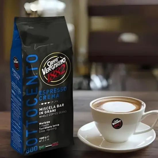 Caffe Vergnano Espresso Crema 800 Whole Bean Coffee 2.2lb/1kg image {1}