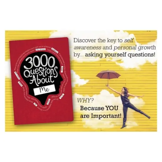 3000 Questions About Me Activity Journal - Piccadilly: Guided Hard Cover Notebook for Teens & Adults, 204 Pages image {4}