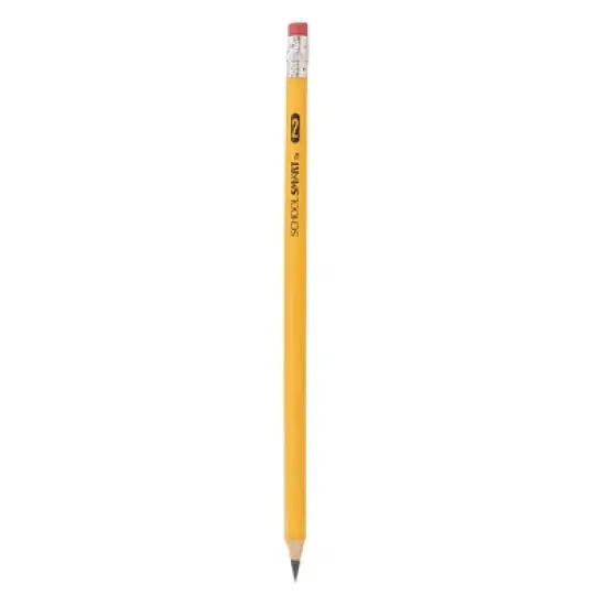 School Smart No 2 Pencils, Pre-Sharpened, Hexagonal with Latex-Free Erasers, Pack of 96 image {6}