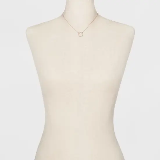 Short Pendant Necklace - A New Day&trade; Rose Gold image {1}