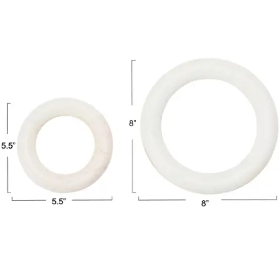 Storied Home Marble Trivets for Dining Table, Set of 2 image {2}