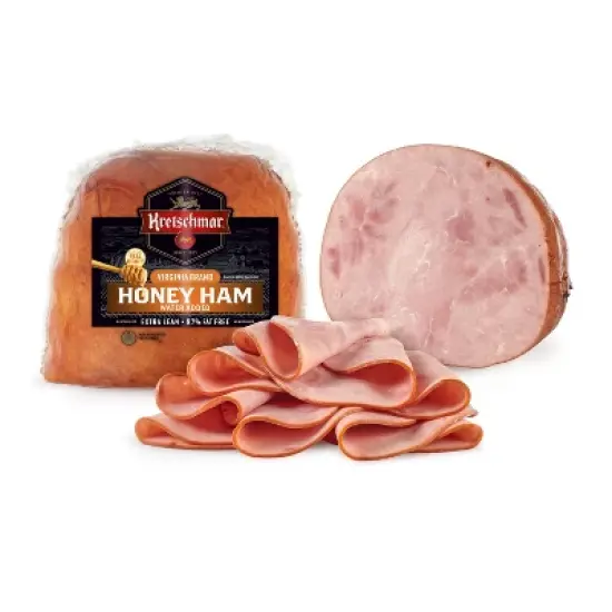 Kretschmar Virginia Honey Half Ham Deli Fresh Sliced - price per lb image {2}