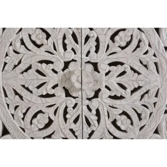 Bree Coastal 4 Door Sideboard White - Treasure Trove Accents image {6}