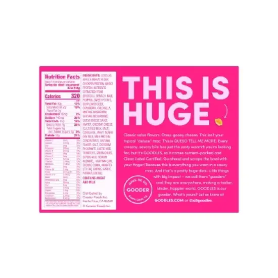 Goodles Deluxe Queso Tell me More White Cheddar Liquid Mac and Cheese - 9oz image {1}