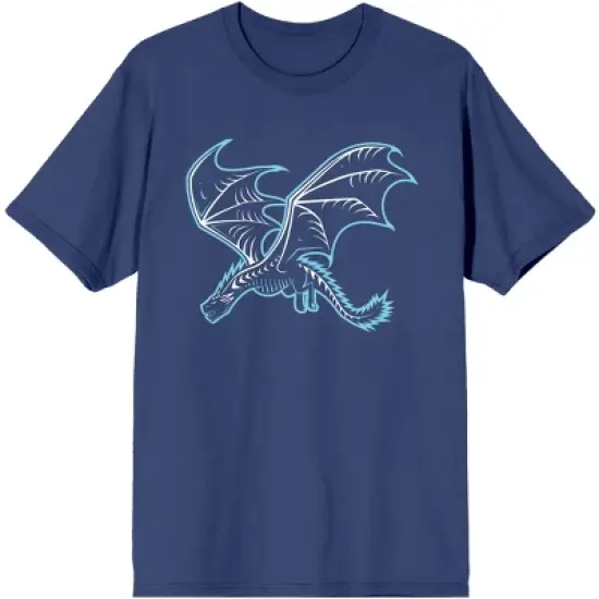 Game of Thrones Dragon Art Women's Navy Blue Graphic Tee image {4}