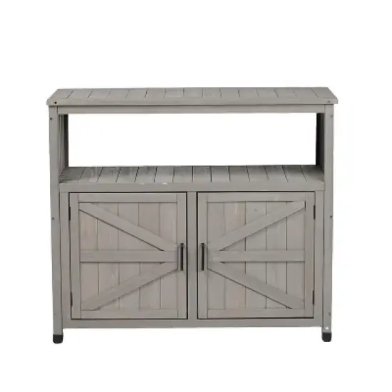 Whisen Wooden Bar Table Set with Storage image {4}