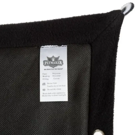 Cat Activity Center - Foldable Play Area for Cats and Kittens with Soft Fleece Mat and Hanging Toys for Exercise or Napping by PETMAKER (Zebra Print) image {4}