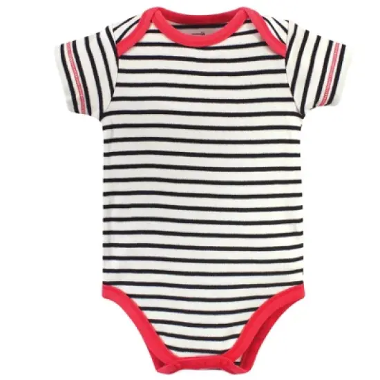 Touched by Nature Baby Girl Organic Cotton Bodysuits 5pk, Poppy image {1}