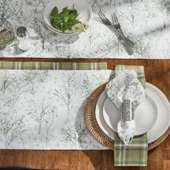 Park Designs Brookgreen Green Forest Table Runner 13" x 36" image {1}