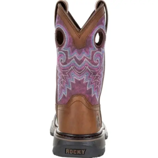 Rocky Original Ride FLX Girls Brown Western Boot image {3}