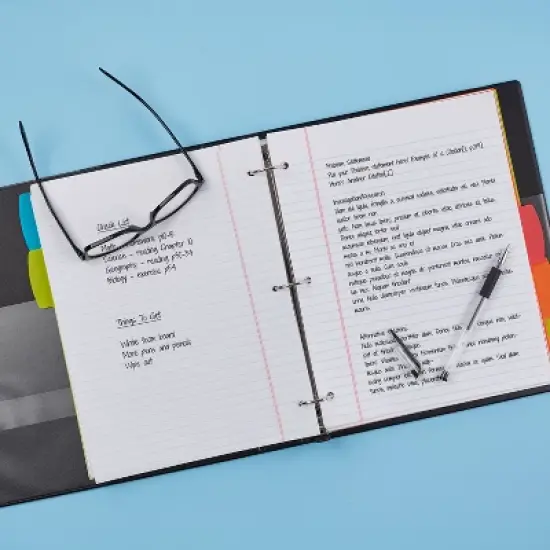 Avery Heavy-Duty View 3 Ring Binders, 1.5"One Touch Slant Rings, 4 Black Binders (79870) image {6}