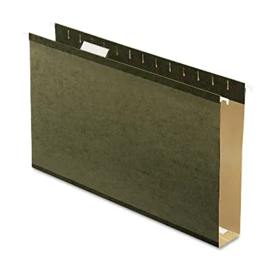 Pendaflex Reinforced 2" Extra Capacity Hanging Folders Legal Standard Green 25/Box 4153X2 image {8}