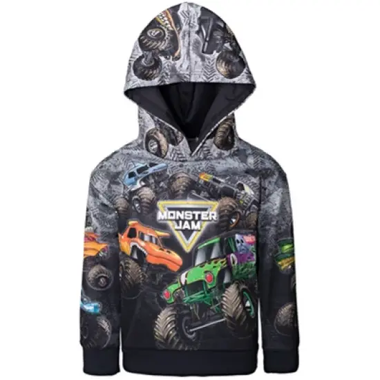 Monster Jam Maximum Destruction Son-uva Digger Earth Shaker Fleece Pullover Hoodie Toddler  image {7}