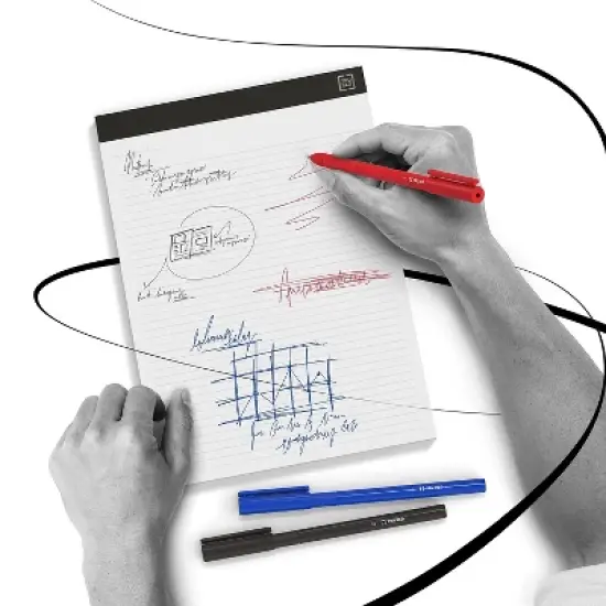 TRU RED Ballpoint Pen Medium Point 1.0mm Black Dozen TR52861 image {5}