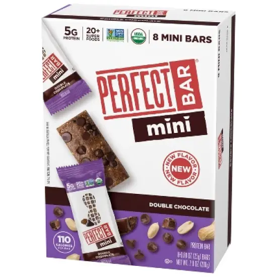 Perfect Bar Double Chocolate Mini Protein Bars - 7oz/8ct image {4}