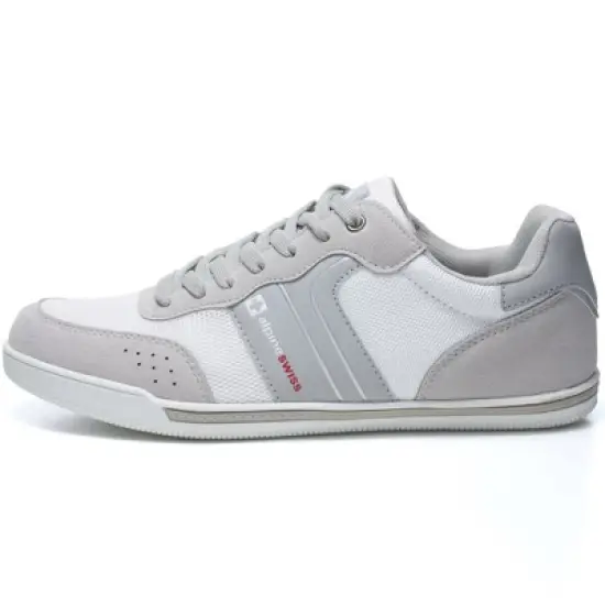 Alpine Swiss Liam Mens Fashion Sneakers Suede Trim Low Top Lace Up Tennis Shoes image {1}