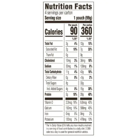 Too Good & Co. Kids' Peach & Mango Traditional Yogurt Pouches - 14oz/4ct image {3}