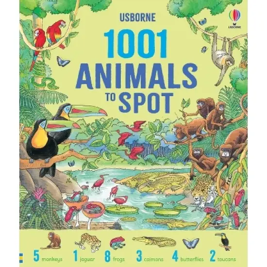 1001 Animals to Spot - (1001 Things to Spot) by  Gillian Doherty & Ruth Brocklehurst (Hardcover) image {1}