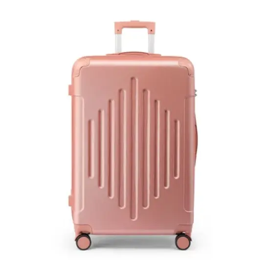 Karl Home Single 20 inch ABS Trolley Case with 2 Corner Protectors Pink image {1}