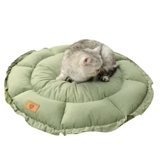 Dog bed retractable rope suitable for all seasons, usable on both sides. Dog bed, cat bed, pet mat. Lightweight and foldable. image {2}