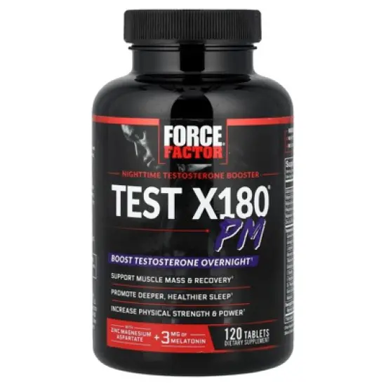 Force Factor Test X180&reg; PM, 120 Tablets image {4}