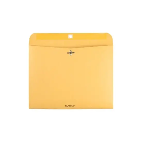 Quality Park Redi File Clasp Envelope 12 x 9 Brown Kraft 100/Box 38090 image {1}