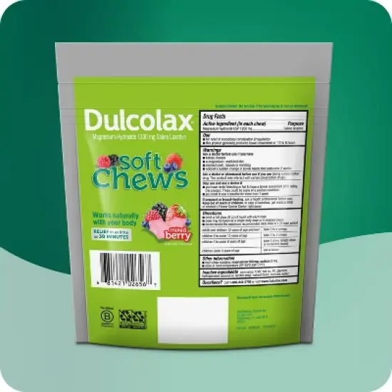 Dulcolax Laxative Stool Softener Soft Chews - 60ct image {2}