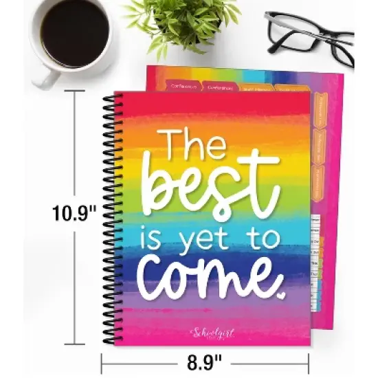 Schoolgirl Style Light Bulb Moments Teacher Planner Plan Book image {1}