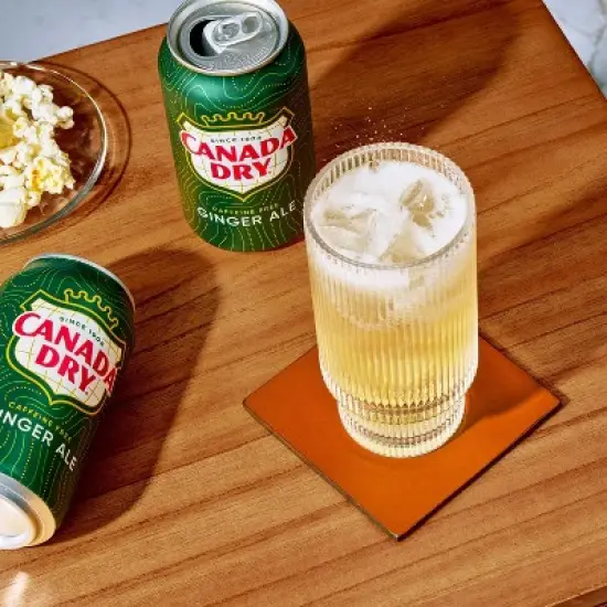 Canada Dry Ginger Ale Soda - 10pk/7.5 fl oz Mini Cans image {4}